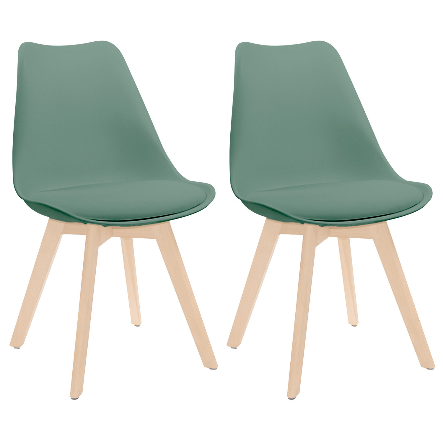 Pack 2 Sillas de Comedor Estilo Nórdico Daria 83x55x48cm Thinia Home Sillas de Comedor 1